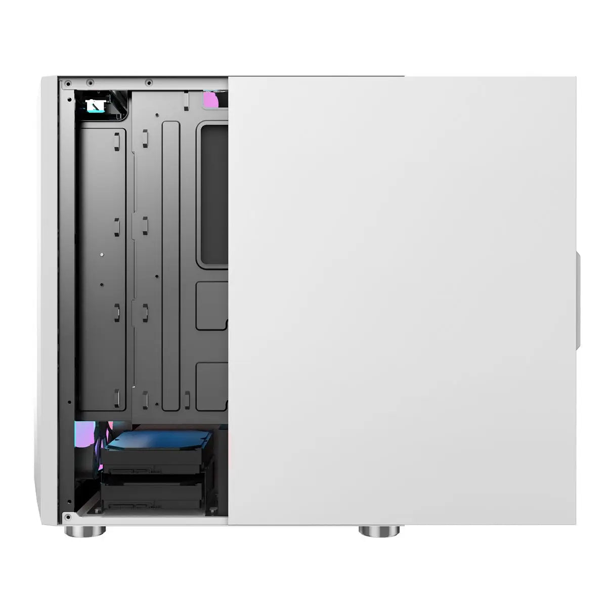 Galaxy ATX/M-ATX/ITX Gaming PC Desktop Computer Case White with Side Tempered Glass Panels with 6 Fan Support Galaxy ATX/M-ATX/ITX Gaming PC Desktop Computer Case White with Side Tempered Glass Panels with 6 Fan Support